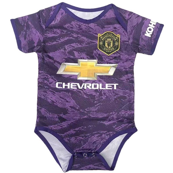 Camiseta Manchester United 1ª Portero Onesies Niño 2019-2020 Purpura